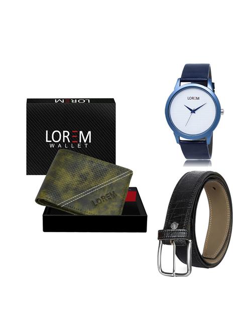 belt, wallet & watch gift combo - 19249494 - Very Small Image - 1