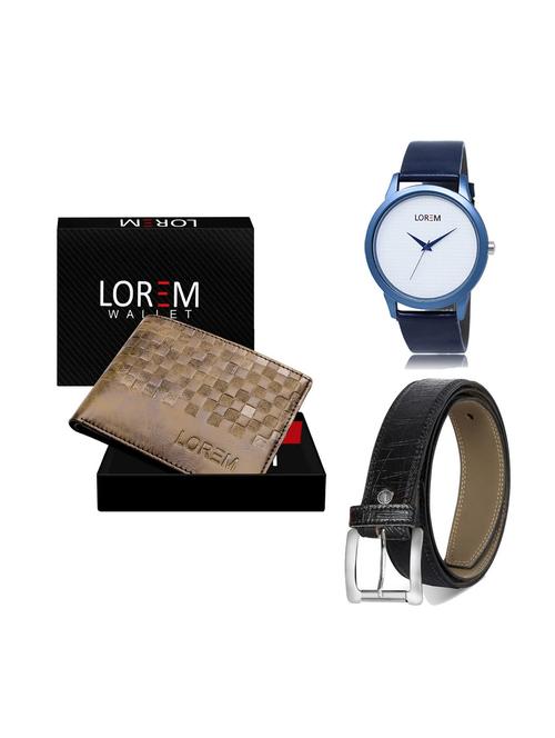 belt, wallet & watch gift combo - 19249504 - Very Small Image - 1