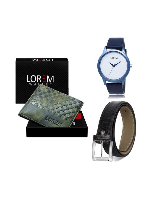 belt, wallet & watch gift combo - 19249516 - Very Small Image - 1