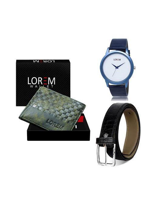 belt, wallet & watch gift combo - 19249519 - Very Small Image - 1