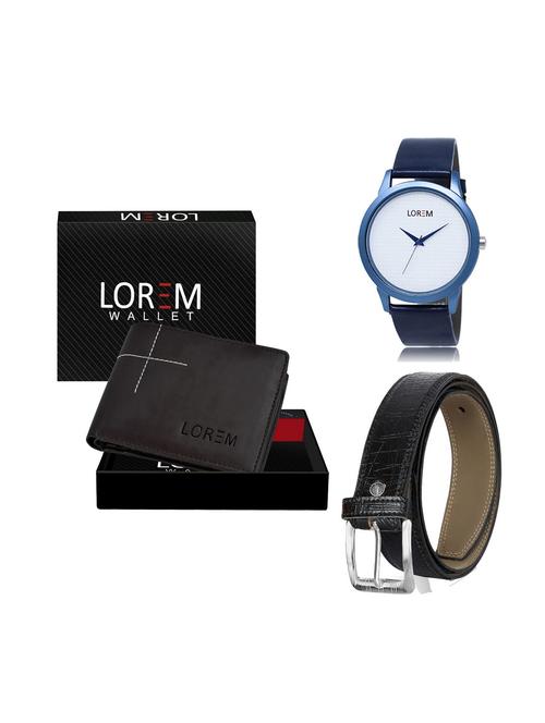 belt, wallet & watch combo - 19249538 - Very Small Image - 1