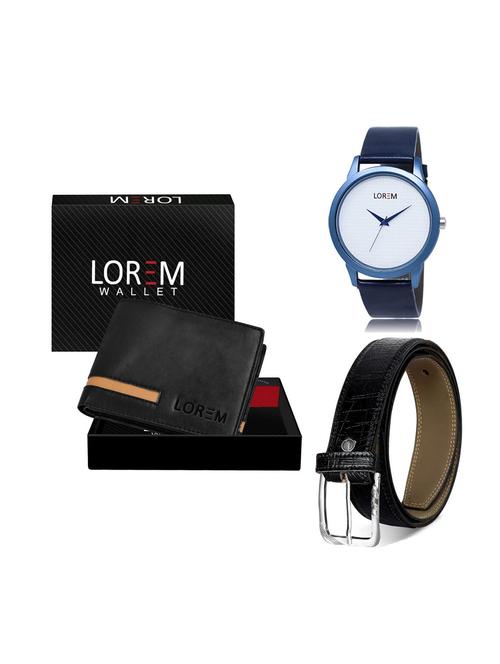 belt, wallet & watch combo - 19249543 - Very Small Image - 1
