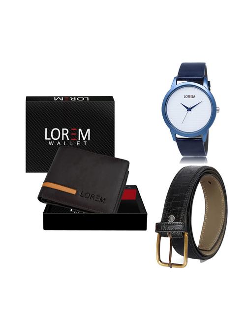 belt, wallet & watch combo - 19249547 - Very Small Image - 1