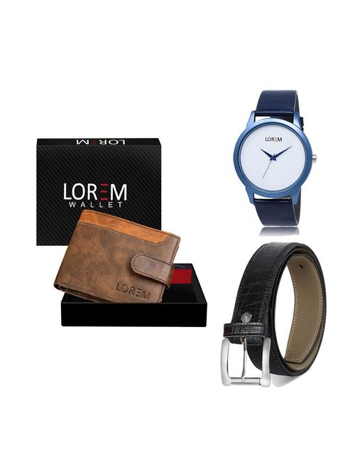 belt, wallet & watch combo - 19249552 - Very Small Image - 1