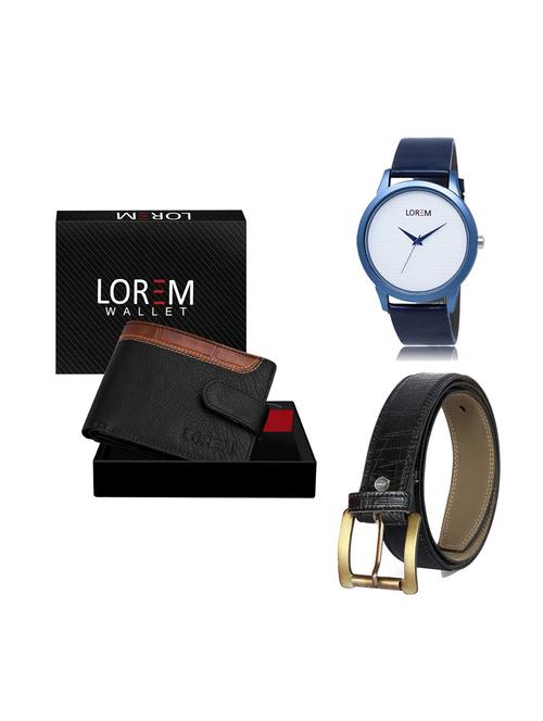 belt, wallet & watch combo - 19249557 - Very Small Image - 1