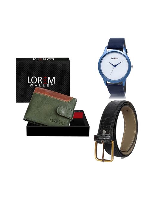 belt, wallet & watch combo - 19249565 - Very Small Image - 1