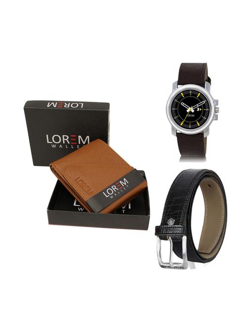 belt, wallet & watch combo - 19249574 - Very Small Image - 1