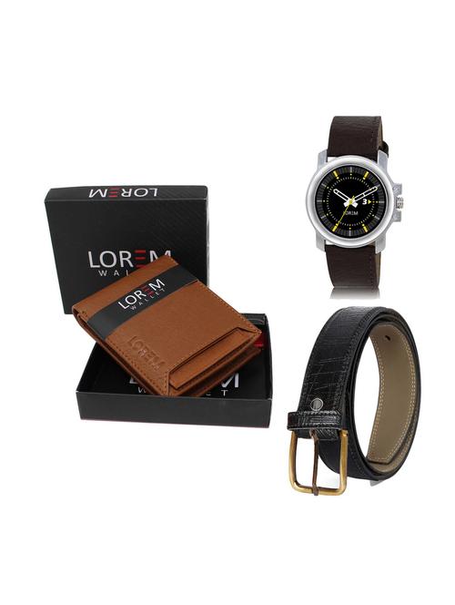 belt, wallet & watch combo - 19249583 - Very Small Image - 1