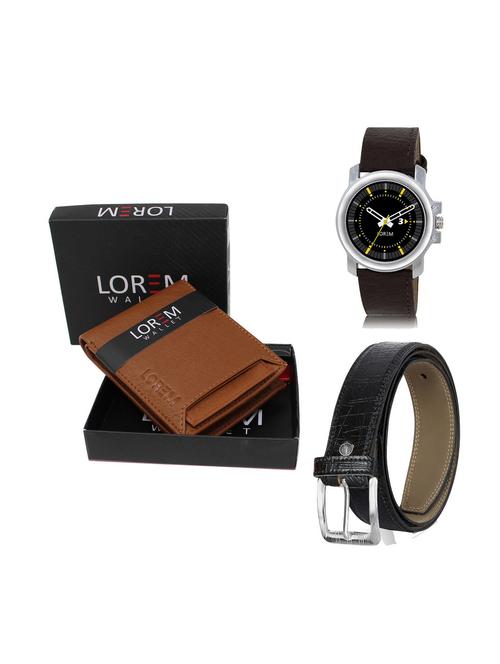 belt, wallet & watch combo - 19249586 - Very Small Image - 1