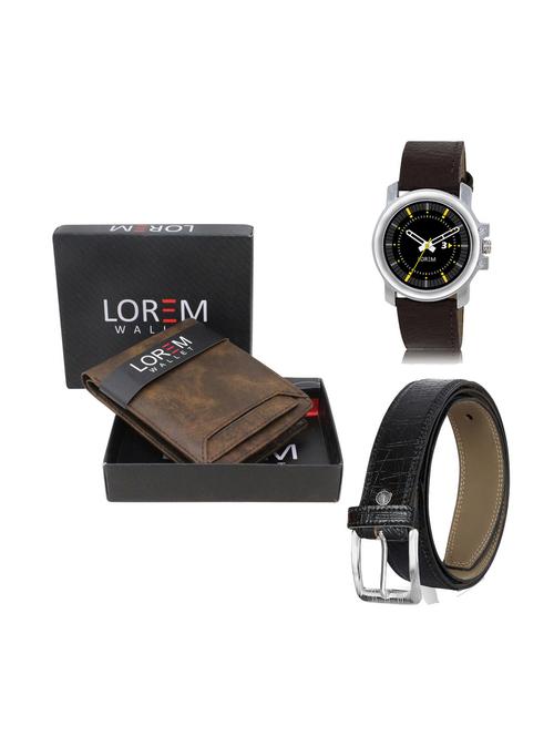 belt, wallet & watch combo - 19249592 - Very Small Image - 1