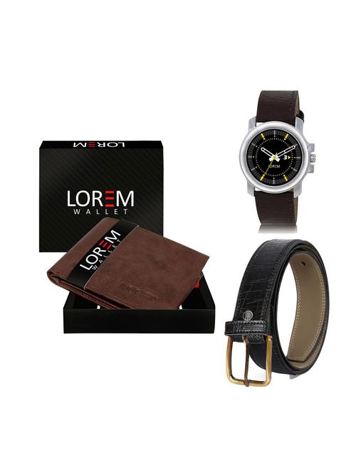 belt, wallet & watch combo - 19249631 - Very Small Image - 1