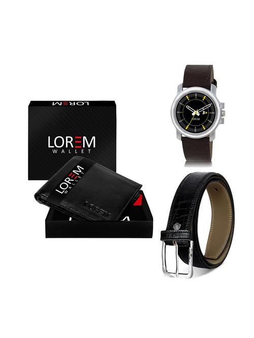 belt, wallet & watch combo - 19249651 - Very Small Image - 1