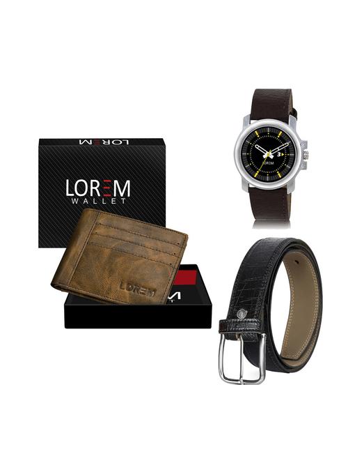 belt, wallet & watch combo - 19249674 - Very Small Image - 1