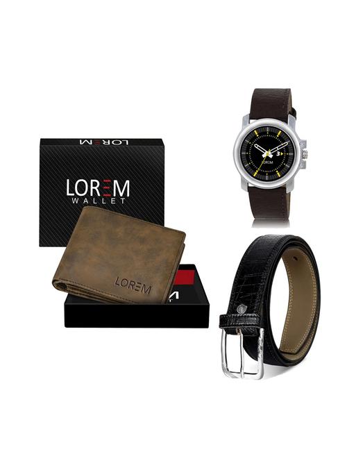 belt, wallet & watch combo - 19249711 - Very Small Image - 1