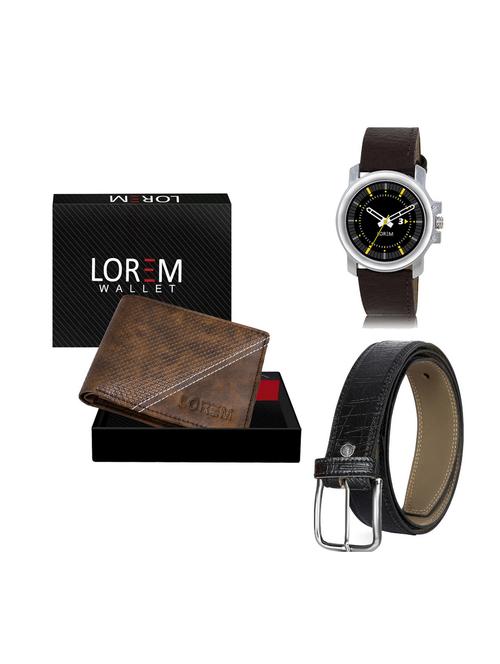belt, wallet & watch gift combo - 19249752 - Very Small Image - 1