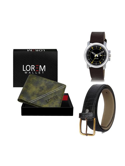 belt, wallet & watch gift combo - 19249763 - Very Small Image - 1