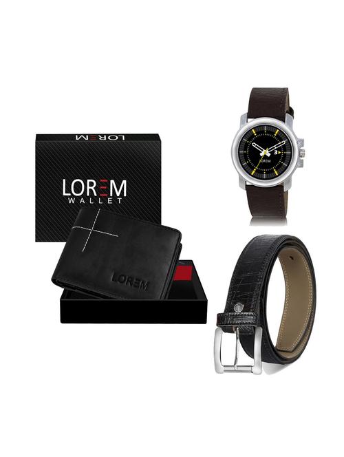 belt, wallet & watch gift combo - 19249798 - Very Small Image - 1