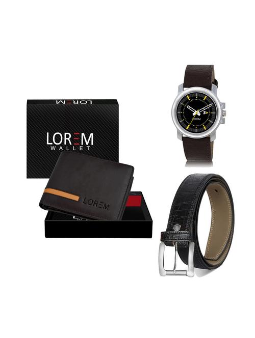 belt, wallet & watch gift combo - 19249816 - Very Small Image - 1