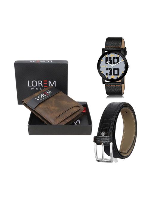 belt, wallet & watch gift combo - 19249862 - Very Small Image - 1
