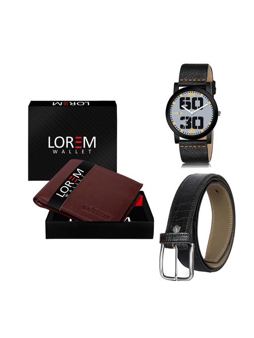 belt, wallet & watch gift combo - 19249914 - Very Small Image - 1