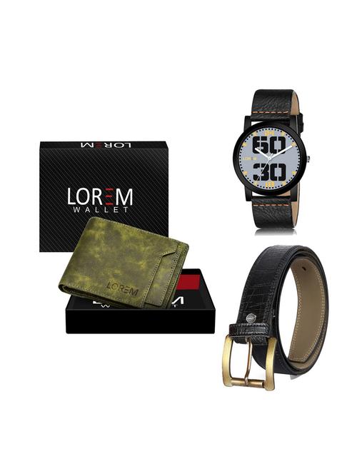 belt, wallet & watch gift combo - 19249923 - Very Small Image - 1