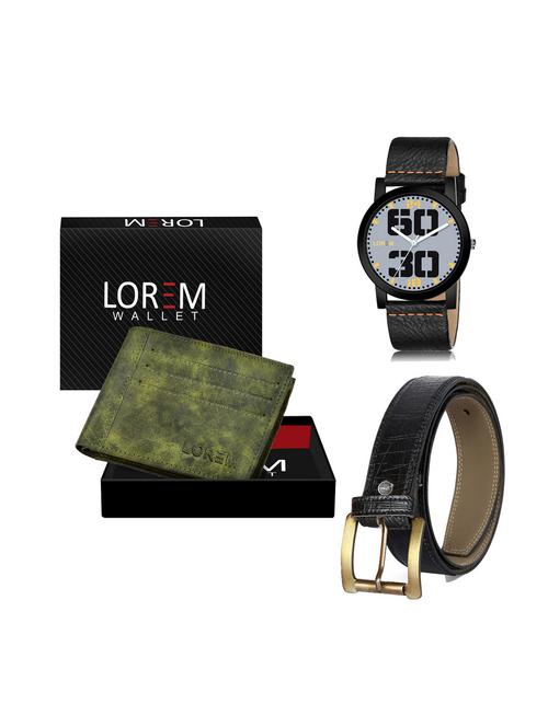 belt, wallet & watch gift combo - 19249929 - Very Small Image - 1