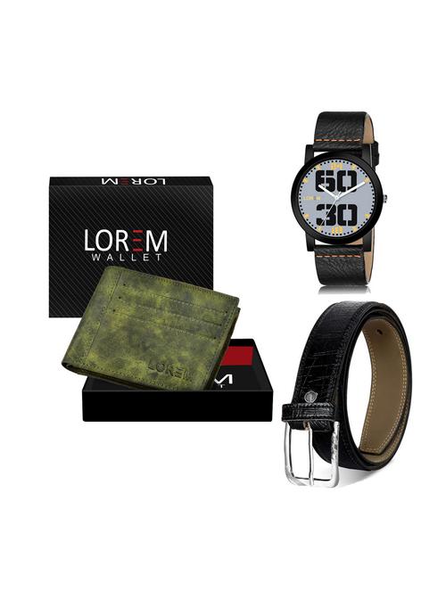 belt, wallet & watch gift combo - 19249933 - Very Small Image - 1