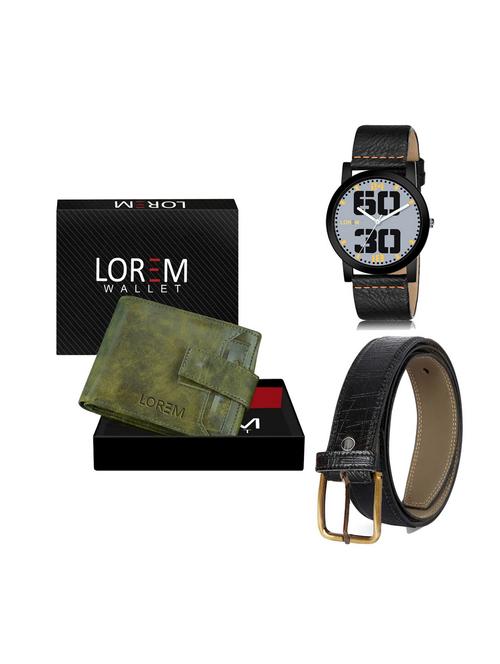 belt, wallet & watch combo - 19249961 - Very Small Image - 1