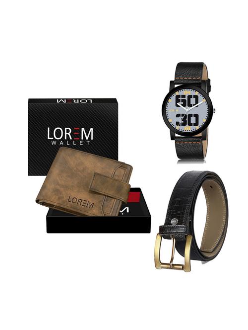 belt, wallet & watch combo - 19249965 - Very Small Image - 1