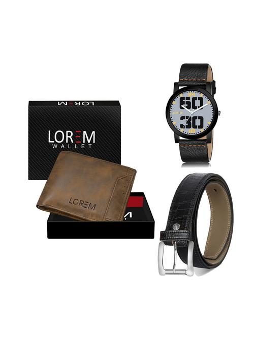 belt, wallet & watch combo - 19249972 - Very Small Image - 1