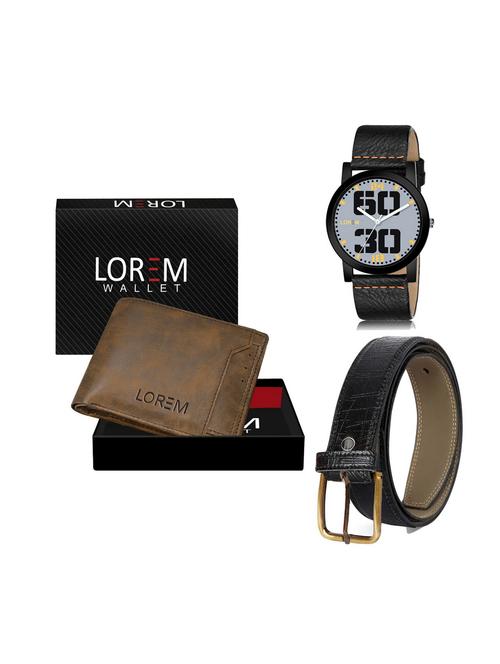 belt, wallet & watch combo - 19249973 - Very Small Image - 1