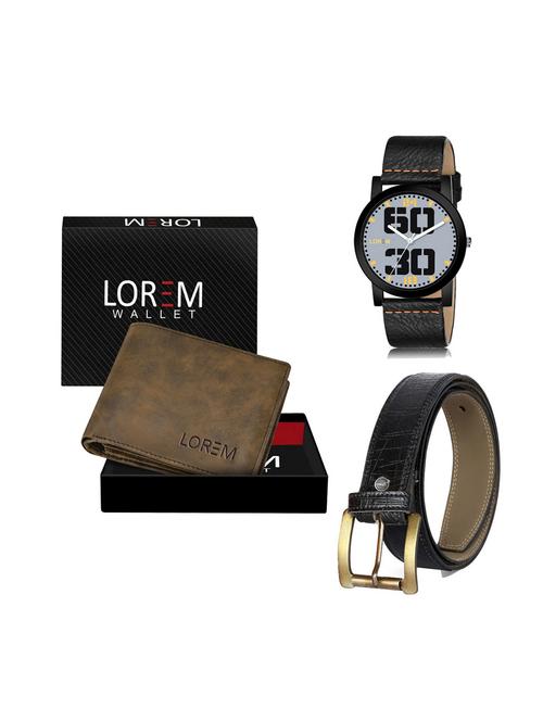 belt, wallet & watch combo - 19249977 - Very Small Image - 1