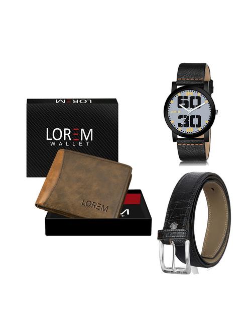 belt, wallet & watch combo - 19249988 - Very Small Image - 1