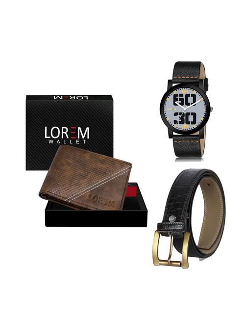 belt, wallet & watch combo - 19250019 - Very Small Image - 1