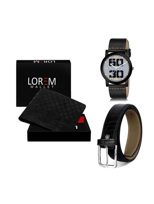 belt, wallet & watch combo - 19250065 - Very Small Image - 1
