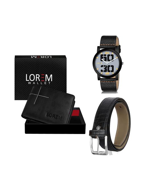 belt, wallet & watch combo - 19250072 - Very Small Image - 1