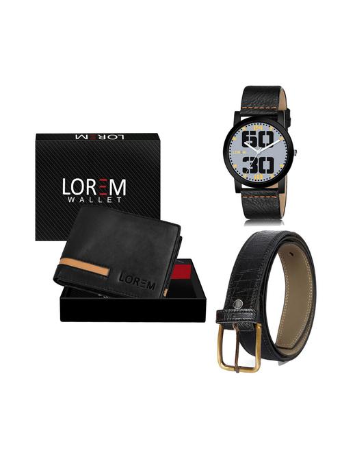 belt, wallet & watch combo - 19250081 - Very Small Image - 1