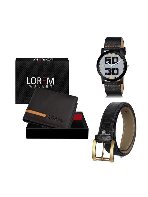 belt, wallet & watch combo - 19250085 - Very Small Image - 1