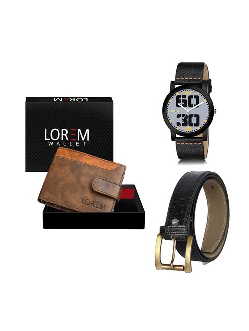 belt, wallet & watch combo - 19250091 - Very Small Image - 1
