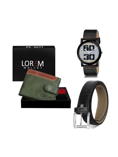 belt, wallet & watch combo - 19250104 - Very Small Image - 1