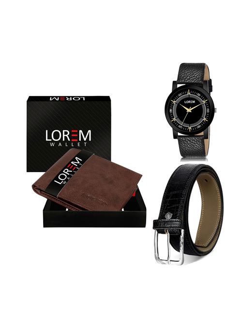 belt, wallet & watch gift combo - 19250173 - Very Small Image - 1
