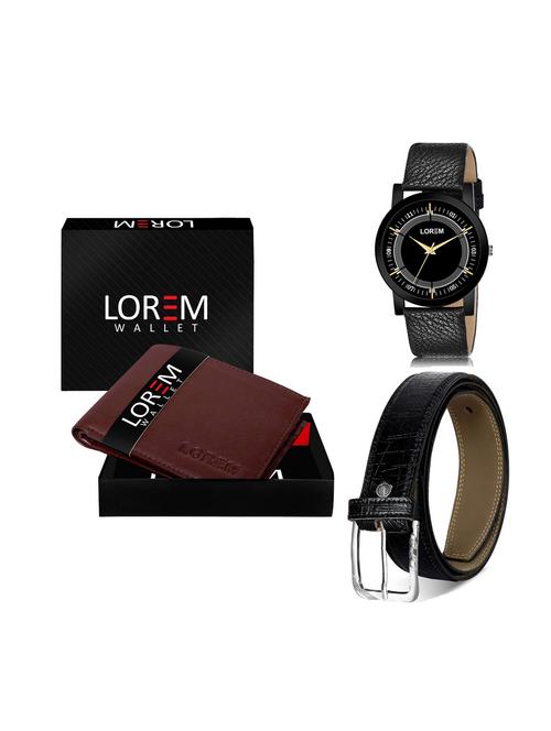 belt, wallet & watch gift combo - 19250185 - Very Small Image - 1