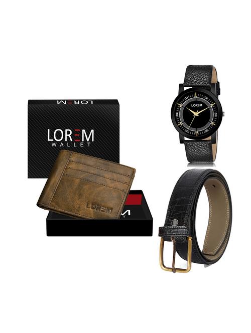 belt, wallet & watch gift combo - 19250213 - Very Small Image - 1