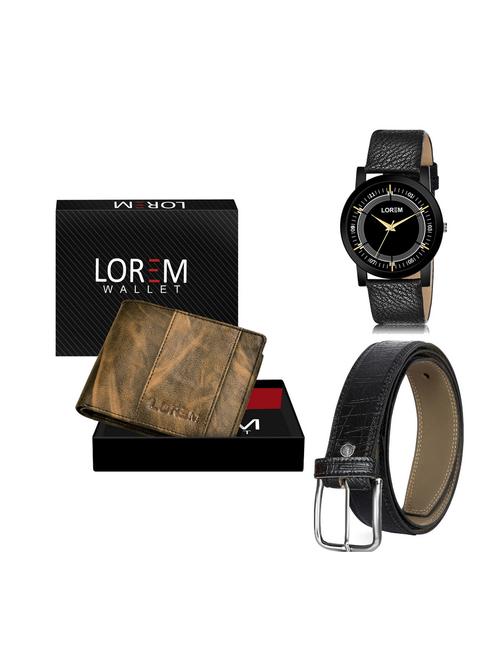 belt, wallet & watch gift combo - 19250220 - Very Small Image - 1