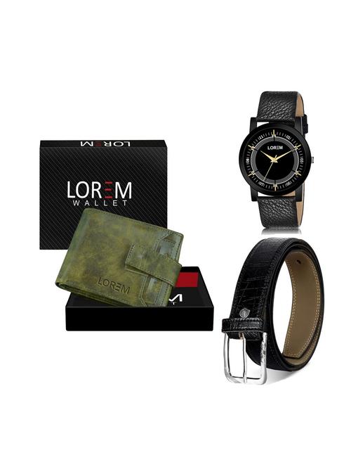 belt, wallet & watch gift combo - 19250233 - Very Small Image - 1