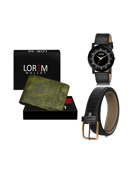 belt, wallet & watch gift combo - 19250261 - Very Small Image - 1