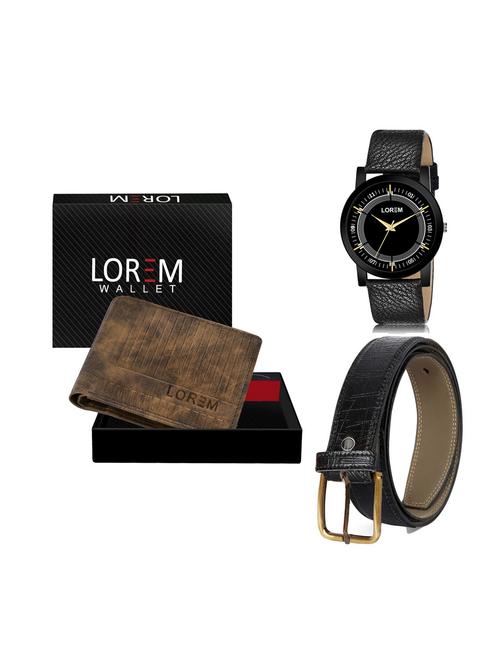 belt, wallet & watch gift combo - 19250267 - Very Small Image - 1