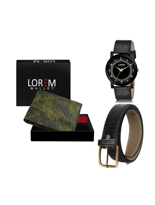 belt, wallet & watch gift combo - 19250279 - Very Small Image - 1