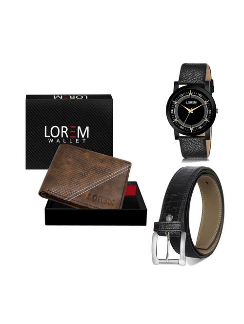 belt, wallet & watch gift combo - 19250290 - Very Small Image - 1
