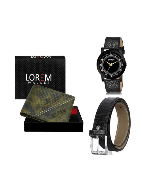 belt, wallet & watch gift combo - 19250306 - Very Small Image - 1